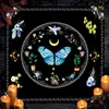 Mantel de Mesa para Tarot Corte Láser Tela para Mesa de Manualidades Mandala Fase Lunar Floral Mariposa Mantel Tela de Tarot