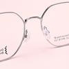 Gafas multifocales de montura completa, miopía, grado ajustable, para mujer, montura grande, montura de semititanio, lente plana ST723
