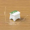 Modelo de taburete plegable creativo de paisaje en miniatura, accesorios de decoración DIY para casa de muñecas, adornos de resina en miniatura para mesa