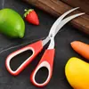 Venta al por mayor de fábrica tijeras de cocina de acero inoxidable tijeras para línea de camarones para limpiar intestinos de camarones tijeras para camarones cortar vejiga natatoria de pescado tijeras para mariscos