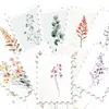 36 Adesivos de Carimbo Florais em Aquarela, Folhas de Eucalipto Estilo Floresta, Diário de Mala, Adesivos Decorativos Guka Atacado