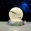 Lámpara de Escritorio Creativa Cielo Estrellado del Océano Bola de Cristal Luz Nocturna Bola de Cristal Lámpara de Ambiente Decoración de Escritorio Regalo de Cumpleaños para Niños