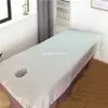 Sábanas de belleza Sábanas para camilla de salón de belleza Sábanas naturales para camilla de belleza con agujero SPA de salud