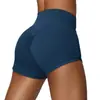 Shorts Deportivos Yushuai de Cintura Alta, Shorts de Ciclismo Ajustados con Sensación de Piel Desnuda, Shorts de Fitness Estilo Europeo y Americano para Glúteos de Durazno, Shorts de Yoga de Alta Elasticidad