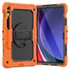 Funda Adecuada para Tableta Samsung Tab S9 Fe Plus 12.4 con Soporte Giratorio X610 Funda Protectora de Cobertura Total a Prueba de Tres