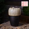 Jingdezhen Jarrón de Estilo Nuevo Chino Cerámica Retro Hidropónico Tarro de Cerámica Decorativo Flores Secas Sala de Estar Arreglos Florales Adornos Maceta de Piso