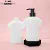 Yigao Packaging Botella Pequeña de Loción con Forma de Ropa de 350 ml, Botella Limpiadora Facial, Botella de Champú y Gel de Ducha con Forma de Traje