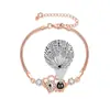 100 Idiomas Te Amo Zodiaco Ratón Proyección Pulsera Nueva Pulsera Simple de Gama Alta Dibujos Animados Lindos Regalo de Vacaciones