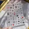 Pegatinas para Uñas con Relieve Tomoni, Populares Estilo DIY Pegatinas para Uñas Europeas y Americanas, Decoraciones de Uñas de Moda para el Mundial