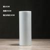 Vaso Cilíndrico de Cerámica Mate Creativo Escandinavo Blanco Decoración Simple para el Hogar Adornos para la Sala de Estar Flores Secas Frescas y Velas