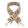 Correa Ancha Jacquard Estilo Étnico Nuevo Transfronterizo Decoración de Alambre Dorado Brillante Colorido Correa Accesorios para Bolso de Niño Correa Larga