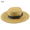 Gulina Zha estrella mismo estilo sombrero de paja plano de ala corta sombrero de paja celebridad de internet moda tendencia sombrero para el sol comercio exterior exportación al por mayor