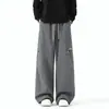 Pantalones de trabajo softshell a prueba de viento e impermeables estilo americano para hombres y mujeres, otoño, exteriores, holgados, de pierna recta, versátiles, casuales, deportivos, largos