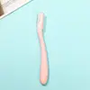Cuchilla de Cejas Personalizada Seguridad Antiarañazos Principiante Hombres y Mujeres Raspador de Cejas Peine Doble para Cejas Flor