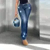Pantalones Vaqueros de Moda Versátiles Estilo Europeo y Americano para Mujer Primavera/Otoño 2026 Pantalones Largos Acampanados de Calle Tendencia En Stock