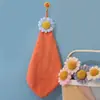 Toalla de mano suave absorbente linda caricatura toalla colgante secado rápido para secar manos tipo colgante baño toalla de mano cocina
