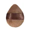 Puff de polvo de galleta de chocolate no come polvo q-bomba cojín de aire flocado mini pulgar corrector dedo malvavisco puff de polvo