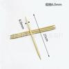 Agulha de Tricô Nova Bambu Branco Ponta Dupla Agulha de Lã Vareta Longa Feita à Mão DIY Ferramenta de Tricô Branco 20cm de Comprimento Agulha de Tricô