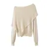 Ropa europea y americana para mujer transfronteriza, popular en AliExpress, a la moda, casual, chic, elegante, estilo de dos piezas falso, estilo irregular de capa y chal
