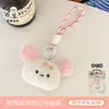 Muñeca de Peluche de Cachorro Linda Colgante Llavero para Mochila de Niña Muñeca Colgante Versátil Muñeca Adorno de Alto Valor