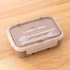 Lonchera sellada compartimentada para trabajadores de oficina, recipiente para alimentos de cafetería estudiantil, lonchera de plástico de gran capacidad apta para microondas