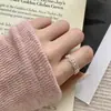 Anel de Moda Versátil com Design de Nicho em Prata de Lei S925 para Mulheres, Estilo Japonês e Coreano, Joia Minimalista Tendência Personalizada de Luxo Leve