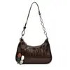 Bolsa de Ombro Fashion Estilo Coreano 2026 Nova Textura de Pedra Simples para Mulheres Casual Design de Nicho Bolsa Transversal