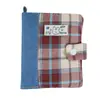 Tela de Cuadros Azules M5 Libro de Registro Manual de Hojas Sueltas Estilo Ins de Alto Valor Cuaderno Diario Portátil Desmontable