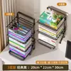 Estante de Mesa Rack de Armazenamento para Mesa Estante Pequena Simples para Armazenamento de Livros Dobrável de Uso Duplo para Estudante