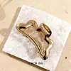 Pinza para el pelo de estrella de mar minimalista transfronteriza para mujer, pasador de aleación para recogidos, pinza de tiburón grande, accesorio para el cabello de alta gama