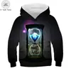 Venta directa de fábrica comercio exterior 2020 nuevo ropa infantil estampado digital cuello redondo con capucha suéter casual ropa infantil suéter con capucha