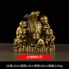 Monos de cobre de los cinco monos recaudan dinero zodiaco mono monedero cornucopia mono de dinero artesanías de bronce al por mayor