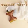 Item Quente de Celebridade da Internet Sandália Chifre de Carneiro Gua Sha Formato Meia-Lua Placa de Massagem Rosto Pescoço Pescoço Corpo Inteiro Universal