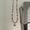 Nuevo Collar de Lapis Lázuli Natural y Perlas Estilo Chino para Mujer Cadena de Clavícula de Lujo Ligero de Gama Alta Nicho Azul Klein