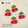 Accesorios de Abalorios de Cereza Acrílica Pendientes DIY Colgante para Bolso Cadena para Teléfono Móvil Joyería para Llaves Material Cuentas Sueltas