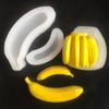 Bonito Banana Aromaterapia Vela Silicone Molde DIY Handmade Fondant Bolo de Decoração Simulação Fruit Mold