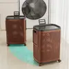 Cesta de ropa sucia dividida para uso doméstico, cesta de lavandería de gran capacidad con ruedas, cesta de ropa sucia para baño, cesta de almacenamiento de ropa