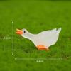 Adornos de Micropaisaje Cisne Pequeño Luminoso Joyería Fluorescente Musgo Pastoral Artesanías de Resina Creativas Adornos Pequeños de Escritorio