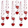 Cuerda colgante de amor transfronteriza para San Valentín, suministros para bodas, decoración de salas de bodas, diseño de sitios, flores colgantes
