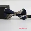 Ropa formal Corbata de moño de negocios para hombre a rayas británicas Estilo coreano Boda Novio Padrino Camisa de boda Accesorios para traje