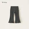 Colección de Pantalones Casuales para Niñas Bangxuan Ropa Infantil Pantalones Deportivos para Niñas Pantalones Acampanados para Niños Pequeños Pantalones de Primavera y Otoño para Niños