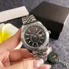 Relógio Masculino com Pulseira de Aço Prata, Mecânico Multifuncional com Mostrador Pequeno, Relógio de Negócios Leve de Luxo, Acessórios Masculinos da Moda