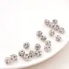 Contas de Bola de Diamante de Cobre Contas Espaçadoras Feitas à Mão DIY Pulseira Colar Chaveiro Contas Soltas Acessórios Material Joias