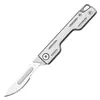 Cuchillo Plegable de Acero Inoxidable Cuchillo Utilitario Cuchillo de Fruta Portátil Plegable Cuchillo Pelador de Alto Carbono Multifuncional