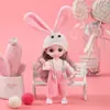Caixa de presente com traje de princesa para boneca de 17cm, roupas para instituições de treinamento de crianças e meninas, podem ser trocadas, atacado
