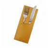 Bolsa de Almacenamiento para Cubiertos de Hotel en Stock, Bolsa de Almacenamiento para Cubiertos Estilo Occidental, Estuche Protector de Cuero para Cubiertos de Exterior