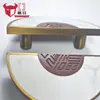 Manijas de Puerta Redondas a Juego de Sala Privada de Casa Club de Gama Alta, Manijas de Puerta de Villa Personalizadas, Manijas de Puerta de Aleación de Aluminio Estilo Chino