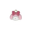 Accesorios de joyería para hacer uno mismo, colgante de arco con melodía, collar, pulsera, colgante femenino, aleación, gota de aceite, joyería, pequeños accesorios