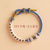 Pulsera de Lirio del Valle para Mujer, Pulsera de Hilo Rojo Tejida a Mano Flor de Durazno, Accesorios Portátiles DIY Dorados y Plateados, Cuerda Tejida a Mano al por Mayor