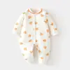 Mameluco de Algodón Acolchado para Bebé de 40g, Bata Acolchada de Algodón para Otoño e Invierno sin Huesos, Traje Delgado de Algodón Engrosado para Gatear para Niños